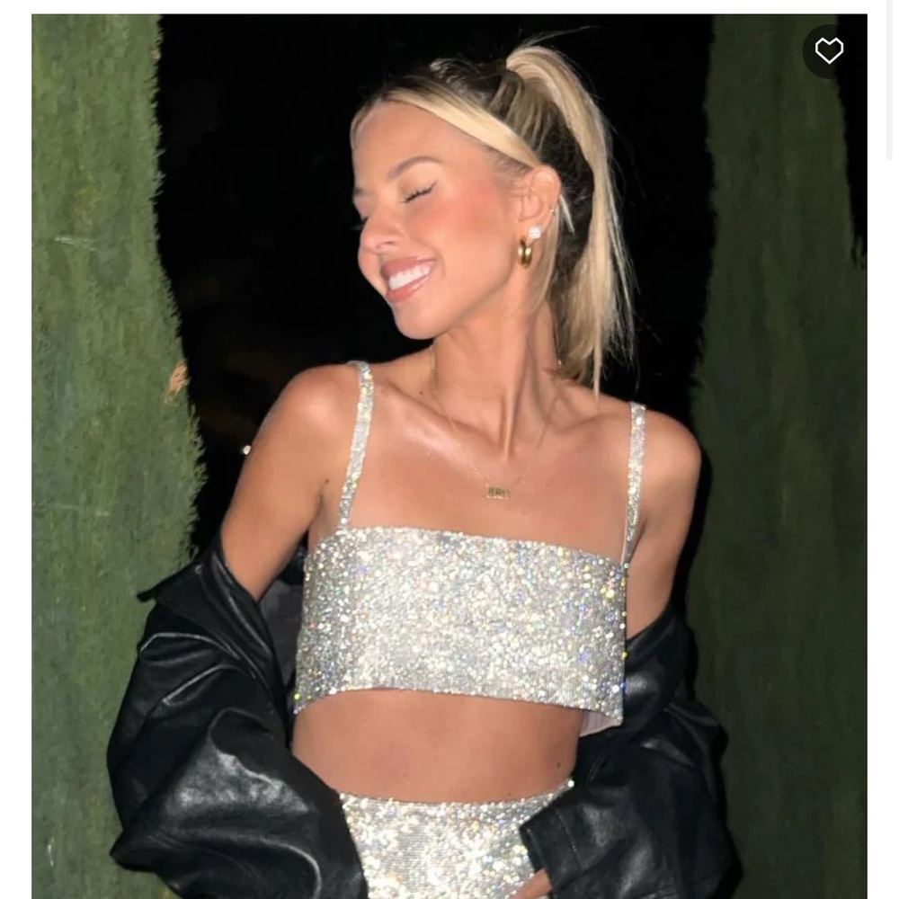 White fox fun beautiful sparkle top